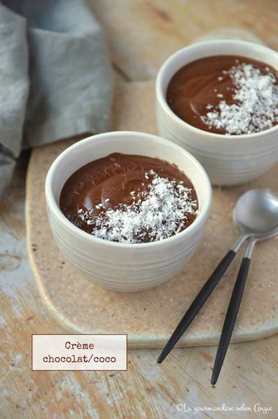 Crème dessert chocolat coco