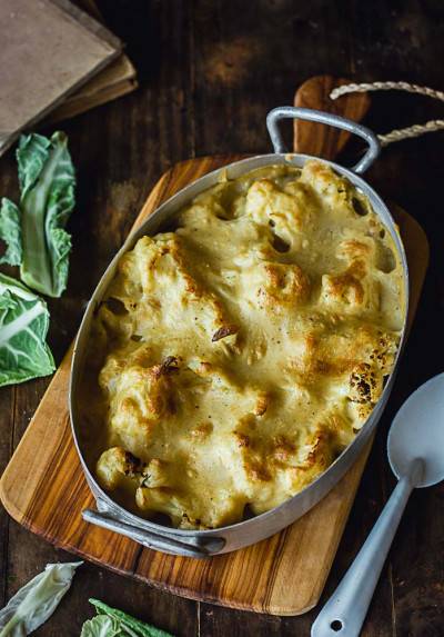 Gratin de chou-fleur à la béchamel végétale maison Gratin de chou-fleur à la béchamel végétale maison