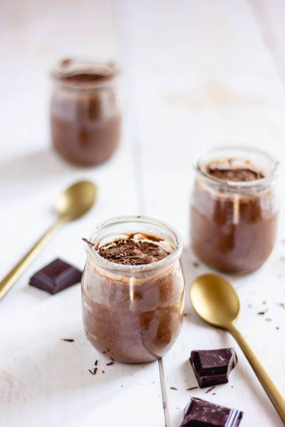 Mousse au chocolat à base d’aquafaba Mousse au chocolat à base d’aquafaba