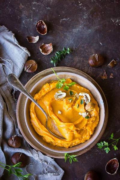 Purée de courge butternut rôtie Purée de courge butternut rôtie