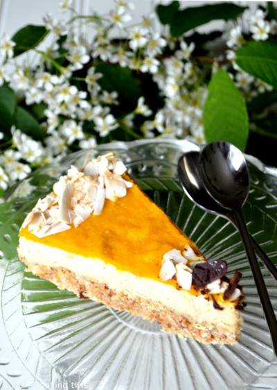 Cheesecake cru mangue-coco Cheesecake cru mangue-coco