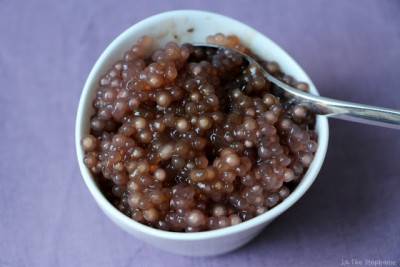 Caviar végétal de perles de tapioca