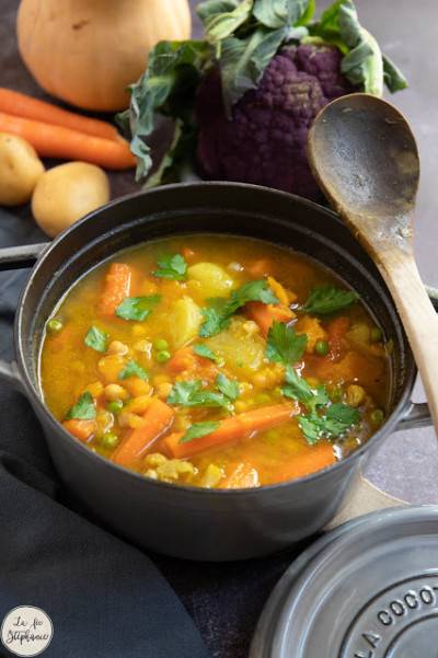 Tajine de légumes au curry