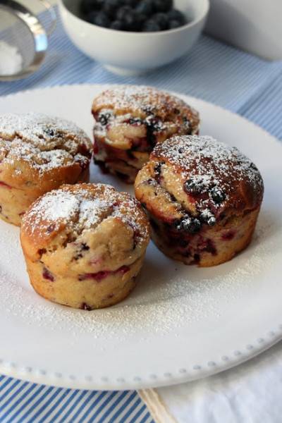 Muffins aux fruits rouges inratables