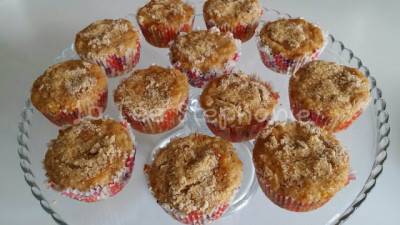 Muffins à la pomme + cannelle + amandes Muffins à la pomme + cannelle + amandes