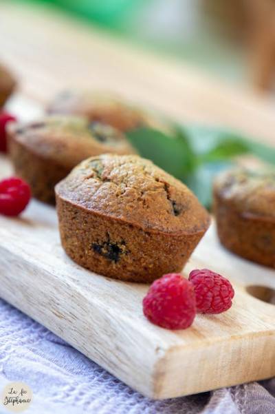 Muffins aux amandes et fruits rouges