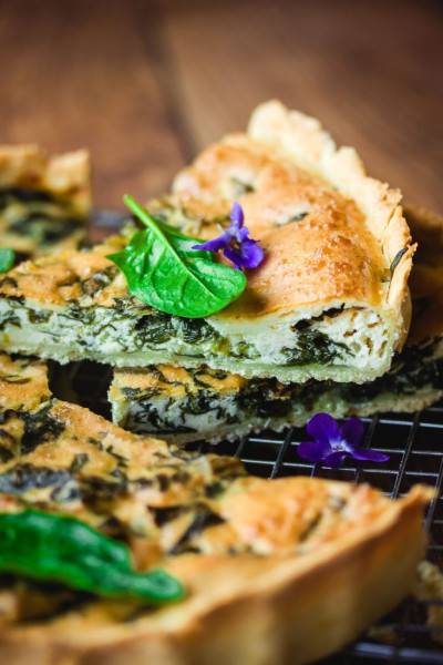 Quiche végane aux épinards Quiche végane aux épinards