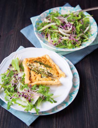 Mini quiches aux asperges et au tofu Mini quiches aux asperges et au tofu