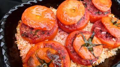 Tomates farcies au haché végétal maison