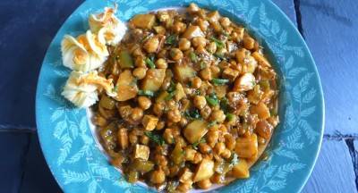 Curry de pois chiches aux pommes de terre