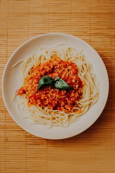 Spaghetti à la bolognaise végane