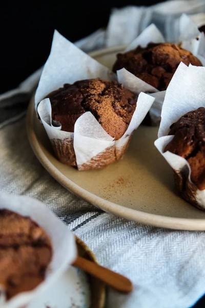 Muffins au chocolat végan sans gluten