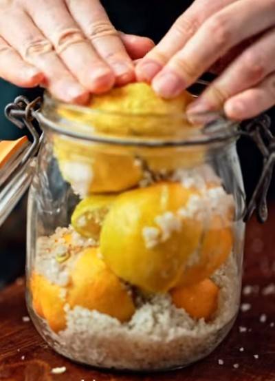 Citrons confits maison au sel