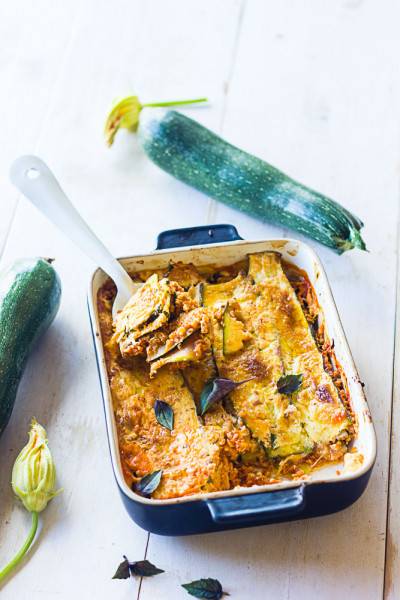 Lasagnes de courgettes sans pâte Lasagnes de courgettes sans pâte