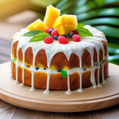 Gâteau Tropical aux Fruits des Antilles Gâteau Tropical aux Fruits des Antilles