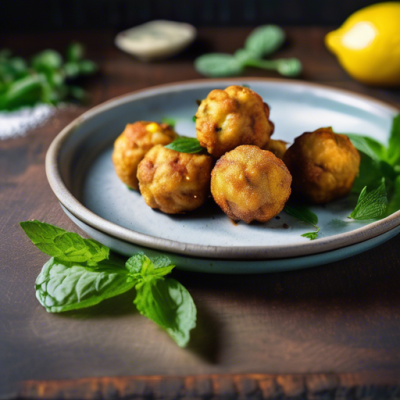Boulettes de Pois Chiches Croustillantes à la Menthe et au Citron Boulettes de Pois Chiches Croustillantes à la Menthe et au Citron