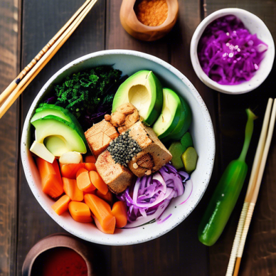 Buddha Bowl Détox au Houmous de Betterave et Saveurs du Japon Buddha Bowl Détox au Houmous de Betterave et Saveurs du Japon