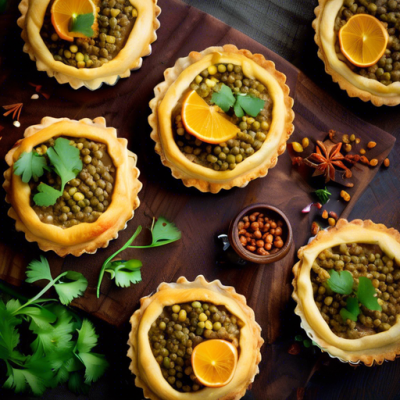 Tartelettes Crémeuses aux Lentilles Corail à l'Indienne Tartelettes Crémeuses aux Lentilles Corail à l'Indienne