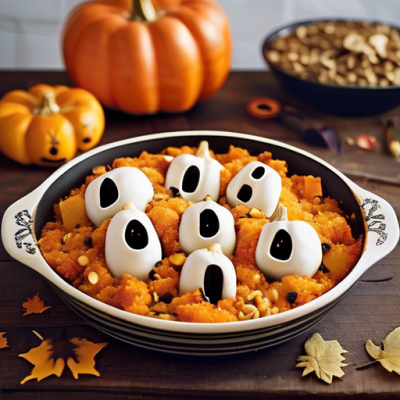Crumble Magique d'Halloween aux Légumes Rôtis Crumble Magique d'Halloween aux Légumes Rôtis