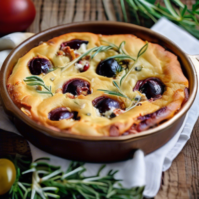 Clafoutis Méditerranéen aux Saveurs Grecques Clafoutis Méditerranéen aux Saveurs Grecques