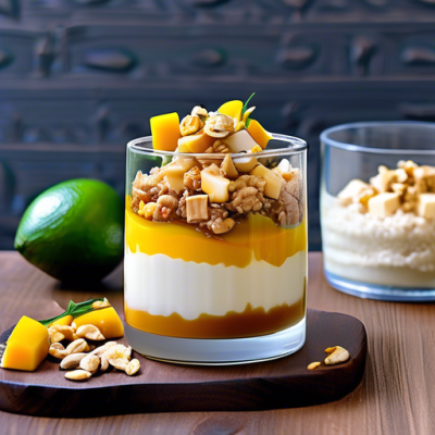 Verrine Sucrée-Salée Thaï au Caramel de Gingembre Verrine Sucrée-Salée Thaï au Caramel de Gingembre