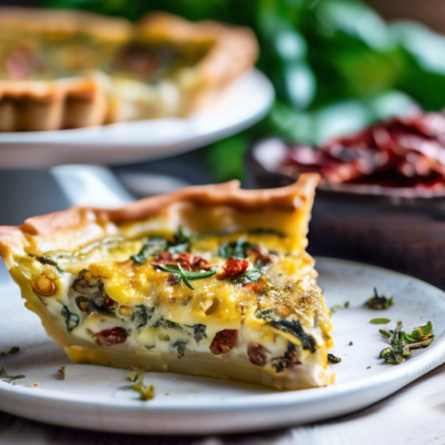 Quiche Fusion Liban-Italie aux Herbes Parfumées