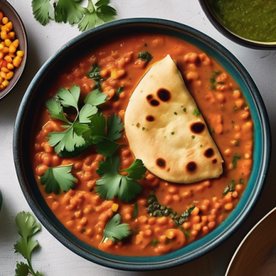 Naan au Curry de Lentilles Corail Naan au Curry de Lentilles Corail