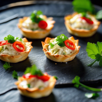 Tartelettes Asiatiques au Crabe et Citronnelle Tartelettes Asiatiques au Crabe et Citronnelle