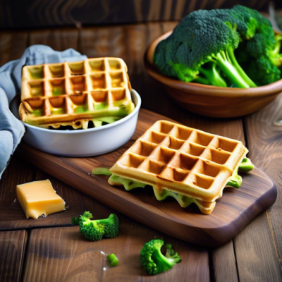 Gaufres Croustillantes au Brocoli et Cheddar Gaufres Croustillantes au Brocoli et Cheddar