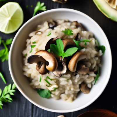 Risotto aux Champignons Sauvages et Épices Thaï