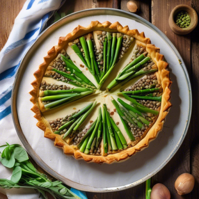 Tarte Croustillante aux Lentilles Printanières à l'Italienne Tarte Croustillante aux Lentilles Printanières à l'Italienne