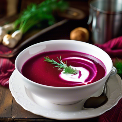 Velouté Glacé de Betteraves à la Russe