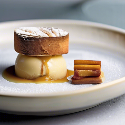 Charlotte Glacée à la Cannelle et aux Pommes Caramélisées