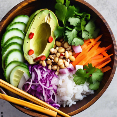 Poke Bowl Vietnamien aux Perles de Coco