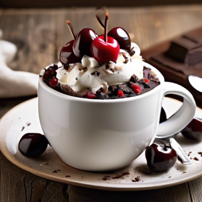 Mug Cake Forêt Noire Onctueux Mug Cake Forêt Noire Onctueux