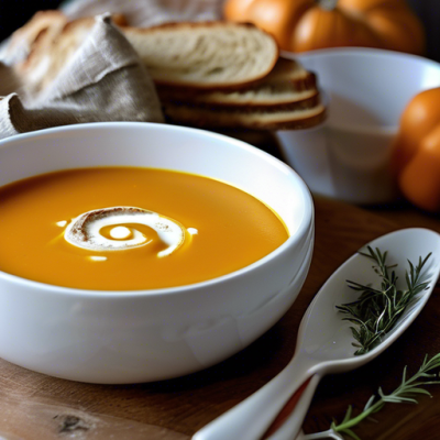 Velouté de Courge à la Danoise aux Notes Aigre-Douces