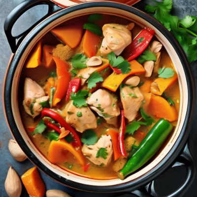 Tajine Exotique aux Épices de Thaïlande