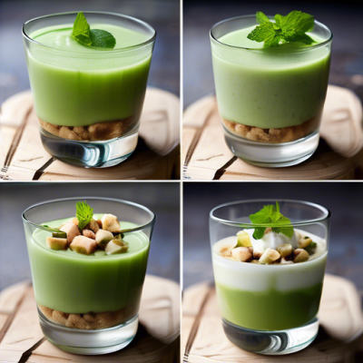Verrines Crémeuses au Gaspacho de Concombre et Menthe pour Pique-nique