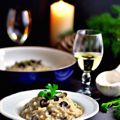 Risotto Crémeux aux Champignons et Truffe de Noël