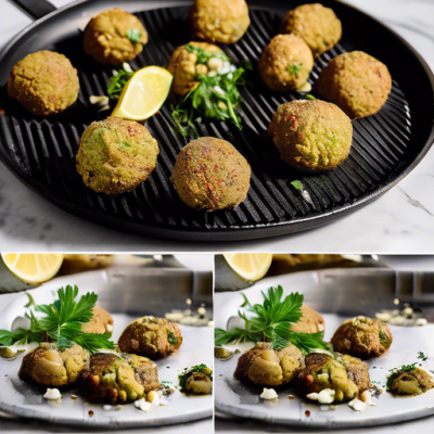 Falafels à la Grecque sur Plancha