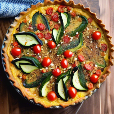 Quiche Exotique au Boulgour et Légumes du Moyen-Orient