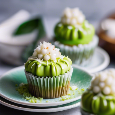 Cupcakes Moelleux au Thé Matcha et Perles de Coco