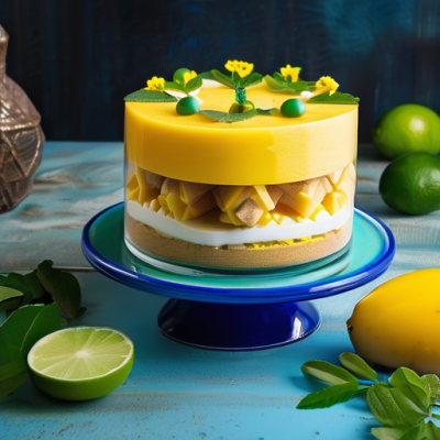 Charlotte Moelleuse à la Mangue et au Citron Vert façon Street Food Grecque