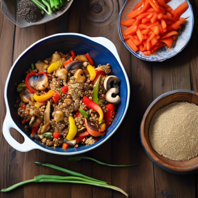 Crumble Piquant aux Légumes du Wok à la Coréenne
