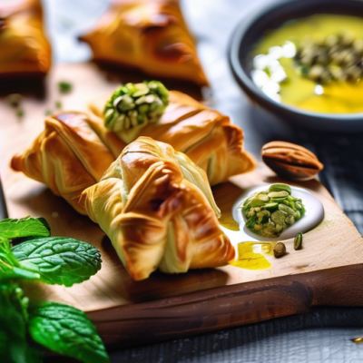 Feuilletés au Halloumi et Miel du Moyen-Orient Feuilletés au Halloumi et Miel du Moyen-Orient