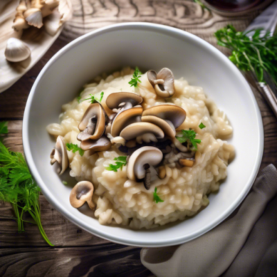 Risotto Forestier aux Champignons de Saison Risotto Forestier aux Champignons de Saison