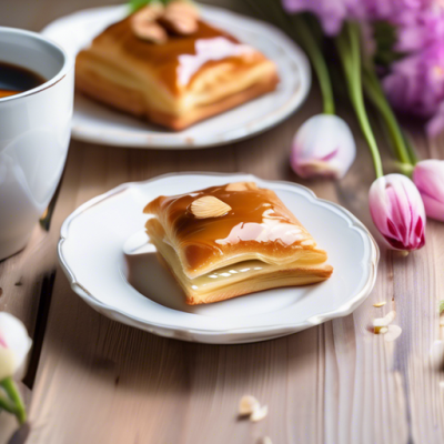 Feuilletés croustillants au caramel et amandes pour brunch printanier