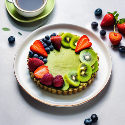 Tartelettes Crues Onctueux au Thé Matcha et Fruits de Saison
