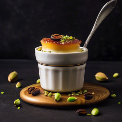 Crème Brûlée à la Cardamome et Pistache du Maghreb
