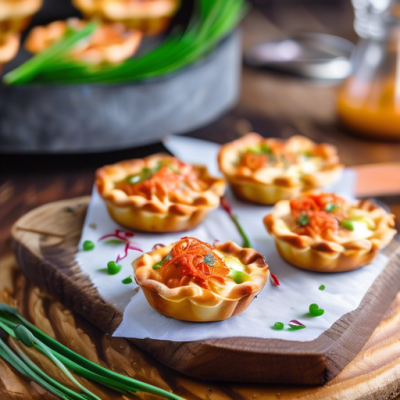 Tartelettes croustillantes au kimchi et béchamel épicée